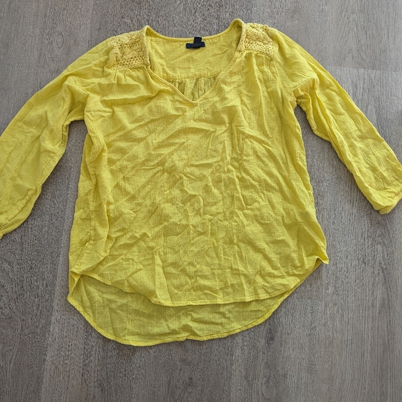 Women's Yellow Boho top - Picture 1 of 3